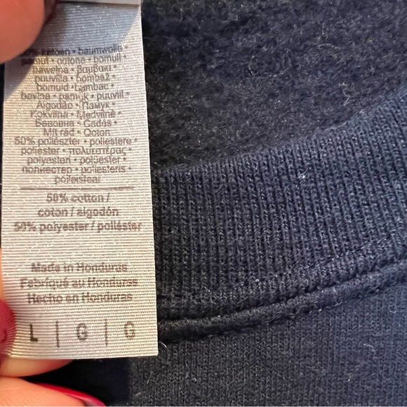 Gildan Protecting My Peace Blue Crewneck Sweatshirt - Picture 5 of 9